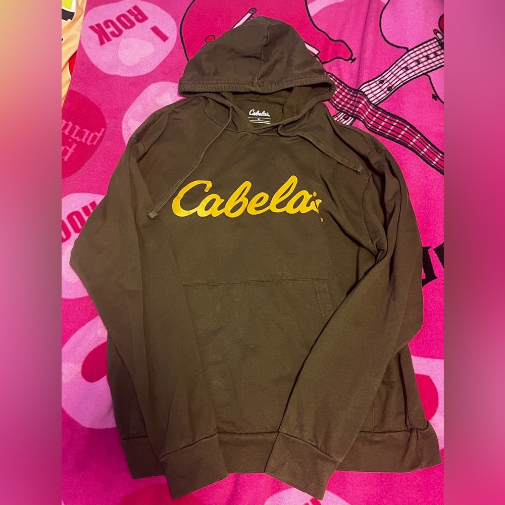Cabela's Olive Green Fleece Hoodie